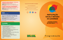 ONG BRASIL - Secretaria-Geral da Presidência da República