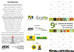 INFORMA&Ccedil;&Otilde;ES www.museusouropreto.ufop.br