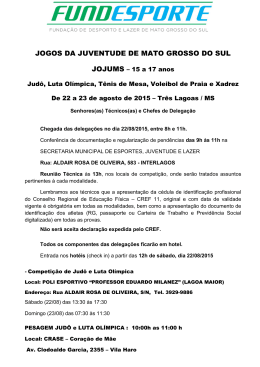 JOGOS DA JUVENTUDE DE MATO GROSSO DO SUL