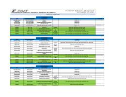 Hor&aacute;rio de Aulas - Agronomia Noturno 2016