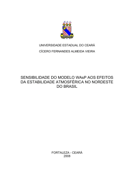 sensibilidade do modelo waps aos efeitos da estabilidade