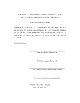 AN&Aacute;LISE DE STATCOM BASEADO EM VSI MULTIPULSO E QUASI