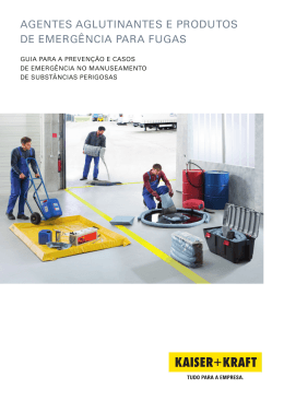 aGentes aGLutinantes e produtos de emerG&ecirc;ncia para FuGas