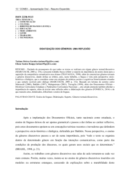 ISSN 2238-9113 Introdu&ccedil;&atilde;o Ap&oacute;s a implanta&ccedil;&atilde;o dos Documentos