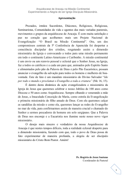 Apresentação Prezados, irmãos Sacerdotes, Diáconos, Religiosos