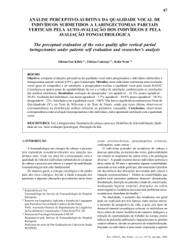 análise perceptivo-auditiva da qualidade vocal de