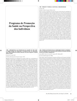 Programa de Promo&ccedil;&atilde;o da Sa&uacute;de na Perspectiva dos Indiv&iacute;duos