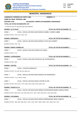 rodrigo da costa lima - Tribunal Regional Eleitoral de Santa Catarina