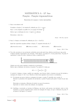 Fun&ccedil;&otilde;es trigonom&eacute;tricas
