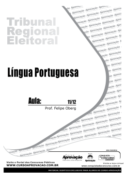 LínguaPortuguesa - Curso Aprovação