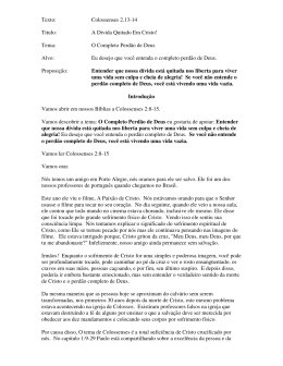 A D&iacute;vida Quitada em Cristo