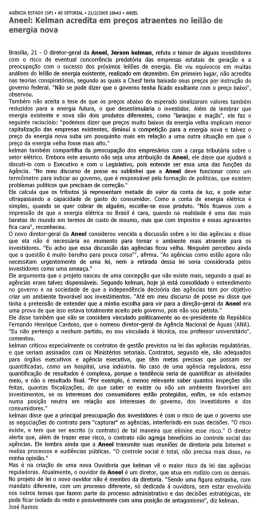 Aneel: icelrnan acredita em pre&ccedil;os atraentes na