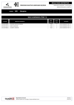 Alergista RESULTADO DEFINITIVO 600 NAO ELIMINADO