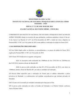 Edital Enem 2014