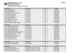 Resultado Preliminar da Avalia&ccedil;&atilde;o Pr&aacute;tica