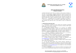 PREFEITURA MUNICIPAL DE VILA VAL&Eacute;RIO ESTADO