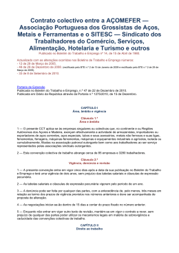 Contrato colectivo entre a A&Ccedil;OMEFER