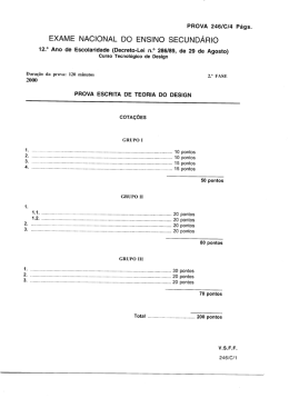 Critérios de Classificação