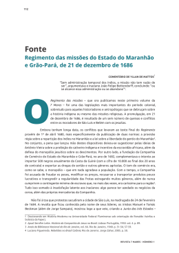 Regimento das missões do Estado do Maranhão e Grão