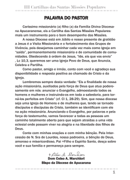 Cartilha Santas Miss&otilde;es Populares