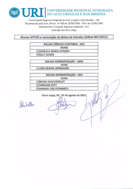 universidade regional integrada do alto uruguai e das missões