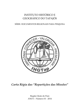 Carta Régia das “Repartições das Missões”