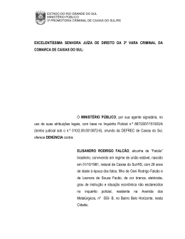 excelent&iacute;ssima senhora ju&iacute;za de direito da 3&ordf; vara criminal da