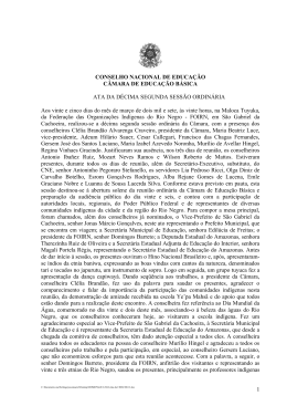 CONSELHO NACIONAL DE EDUCA&Ccedil;&Atilde;O C&Acirc;MARA DE