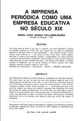 a imprensa periodica como uma empresa educativa no seculo xix