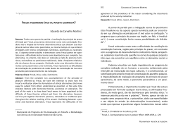 Freud: pessimismo &eacute;tico ou aposta iluminista?