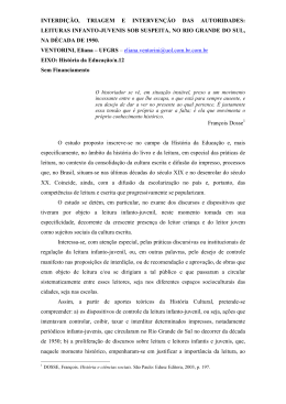 interdi&ccedil;&atilde;o, triagem e interven&ccedil;&atilde;o das autoridades