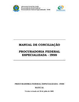 manual de conciliação procuradoria federal especializada