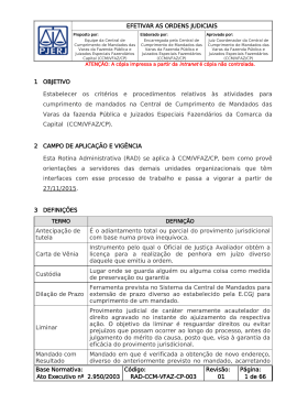 Efetivar as Ordens Judiciais - Tribunal de Justi&ccedil;a do Estado do Rio