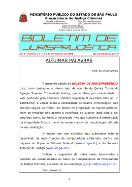 boletim de jurisprud&ecirc;ncia n&ordm; 012