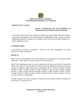 Revogada pela Resolu&ccedil;&atilde;o n&deg; 16/2015 do Consepe
