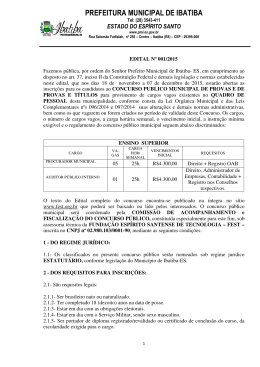 PREFEITURA MUNICIPAL DE IBATIBA