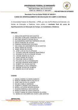 OFÍCIO PROEX Nº 131-DE - Universidade Federal do Maranhão