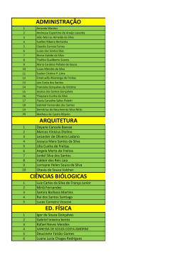 ciências biólogicas ed. física arquitetura administração