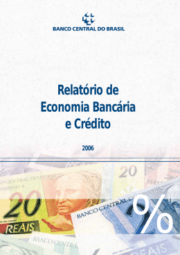 Relat&oacute;rio de Economia Banc&aacute;ria e Cr&eacute;dito