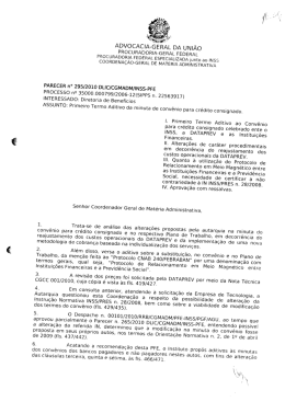 parecer-295-2010-dlic-cgmadm-pfe-inss - Advocacia