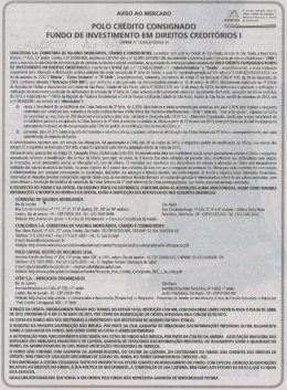 polo cr&eacute;dito consignado fundo de investimento em direitos creditorios i