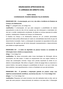 enunciados aprovados na vi jornada de direito civil