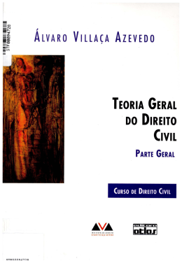 TEORIA GERAL . DO DIREITO CIVIL