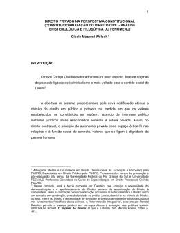 1 DIREITO PRIVADO NA PERSPECTIVA