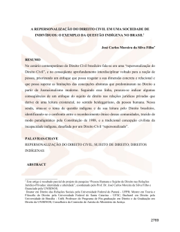 A REPERSONALIZA&Ccedil;&Atilde;O DO DIREITO CIVIL EM