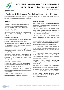 Ano 1 - Faculdade de Ilh&eacute;us