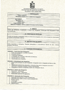 Direito Civil II - UNIFAP - Universidade Federal do Amapá