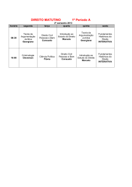 Horário Curso Direito