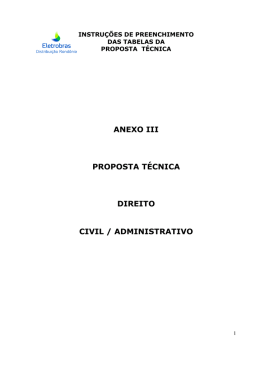 ANEXO III PROPOSTA T&Eacute;CNICA DIREITO CIVIL / ADMINISTRATIVO