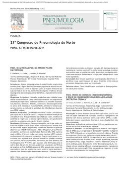 21º Congresso de Pneumologia do Norte - Skyros
